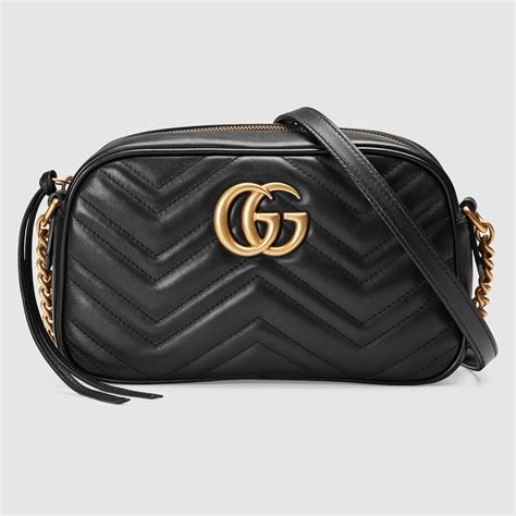 gucci marmont leather shoulder bag